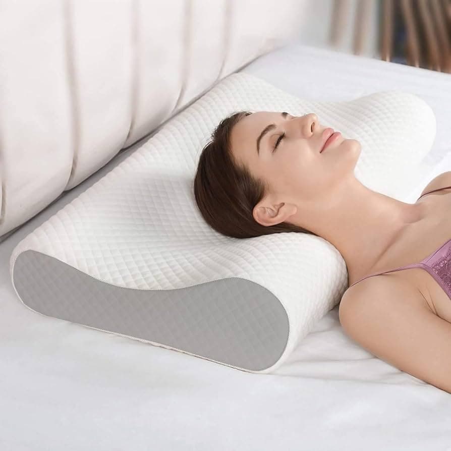 Ergonomic memory foam pillow